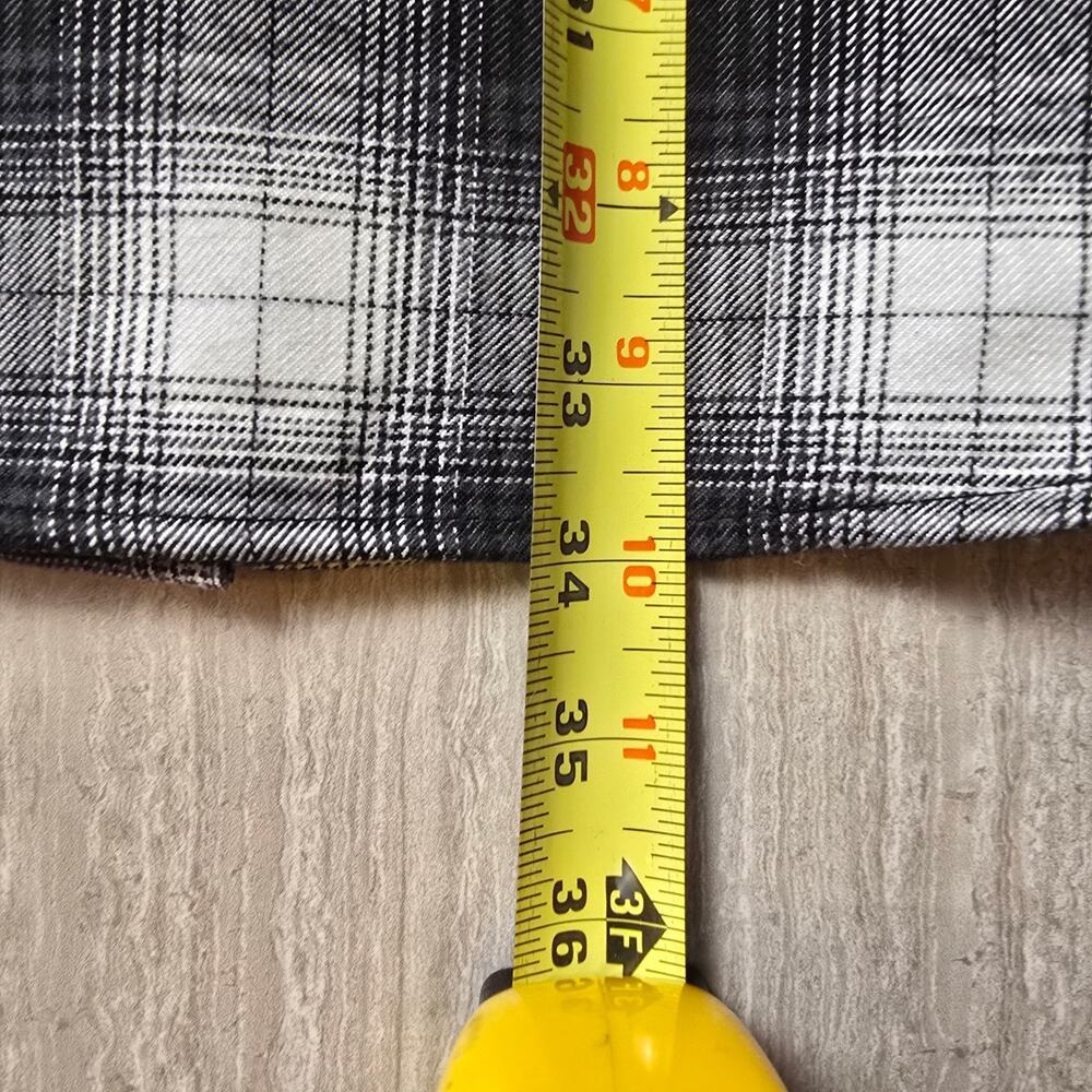 DIXXON FLANNEL CO The Imperial D-Tech Flannel Mens Size Large Tall Black White - Picture 6 of 6